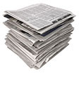 Stack of newspapers